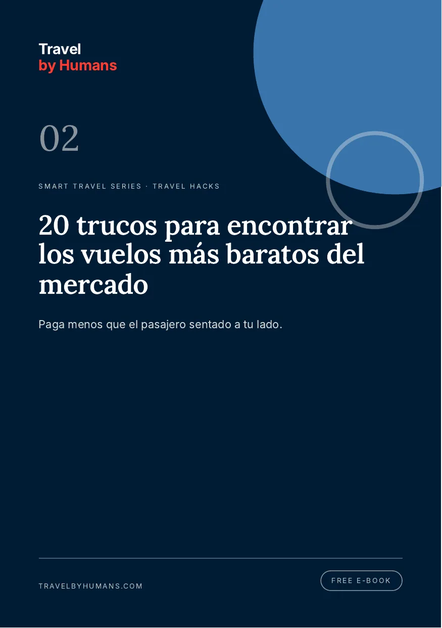 Portada del e-book «20 trucos para encontrar los vuelos más baratos del mercado»